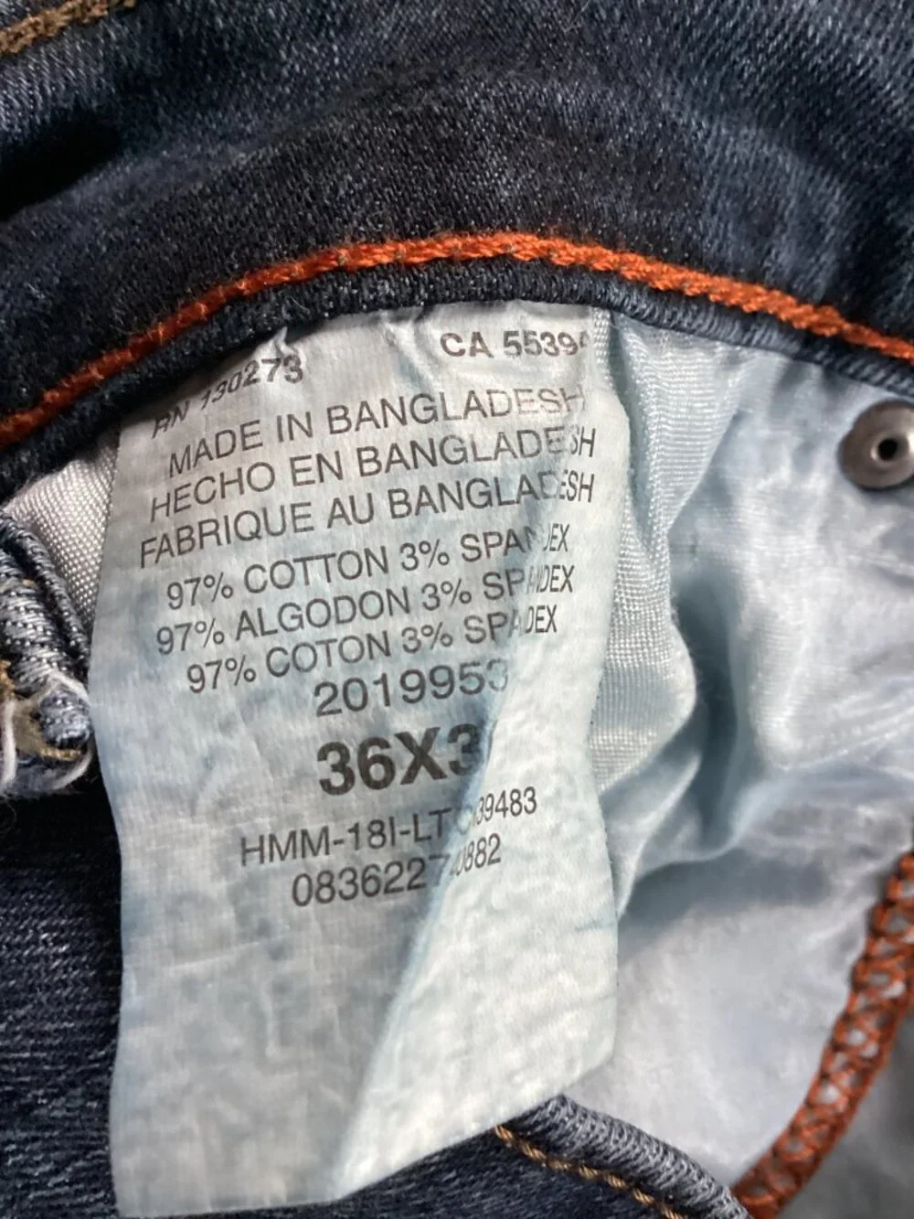 Mens Lee Jeans 36x36 Tall modern fit bootcut preowned